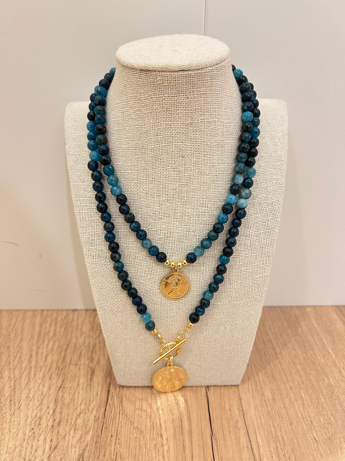 Collar Monedas - Azul