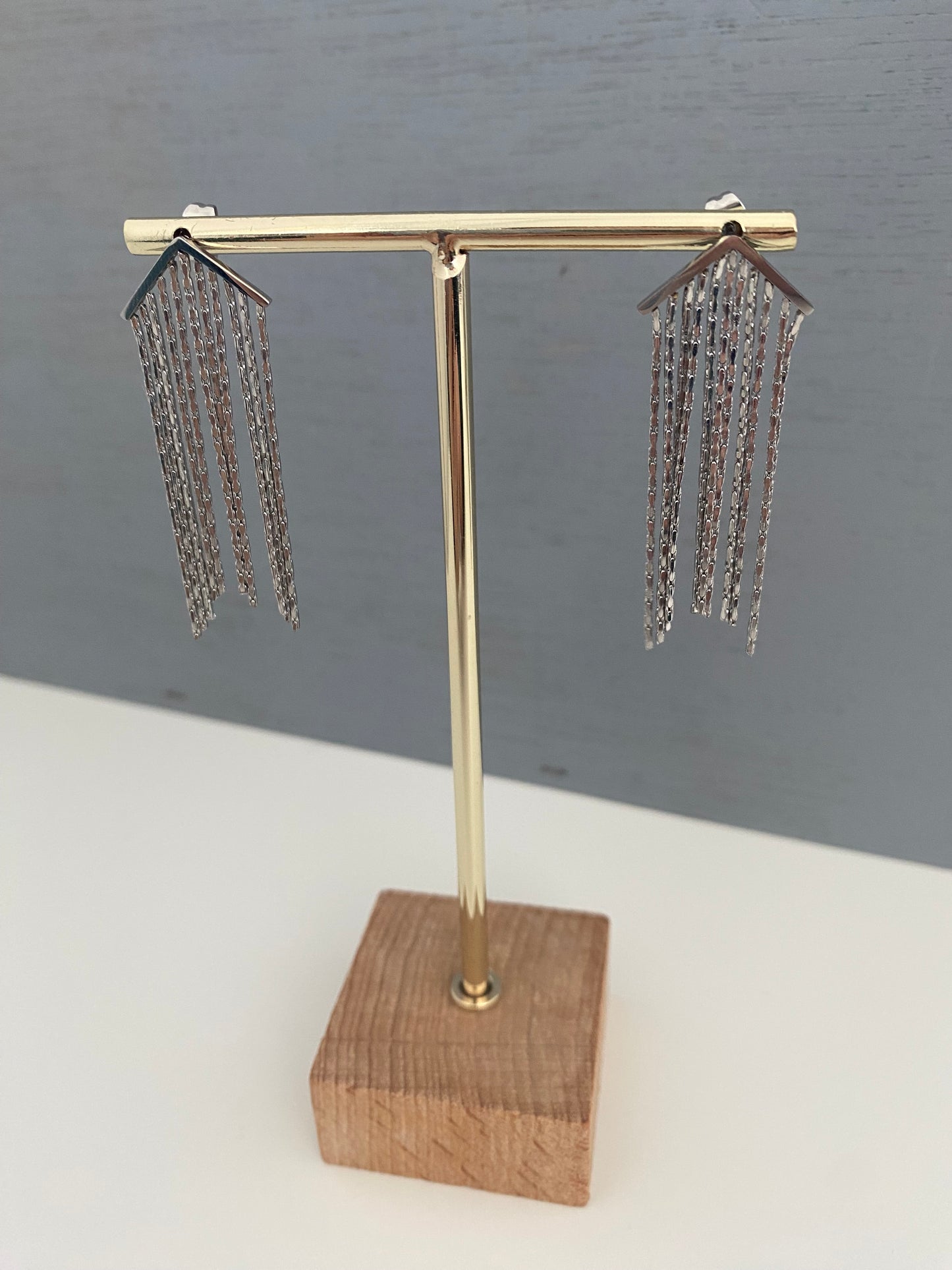 Pendientes Boomerang Cascada - disponible en dorado y plateado