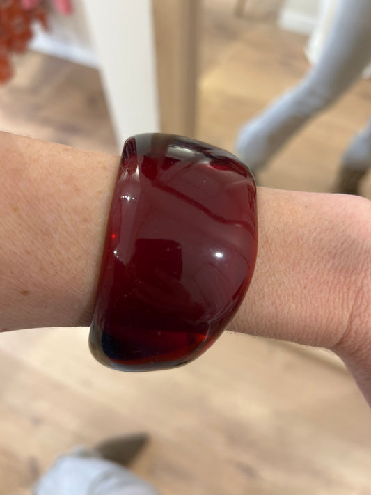 Brazalete de Resina color Vino