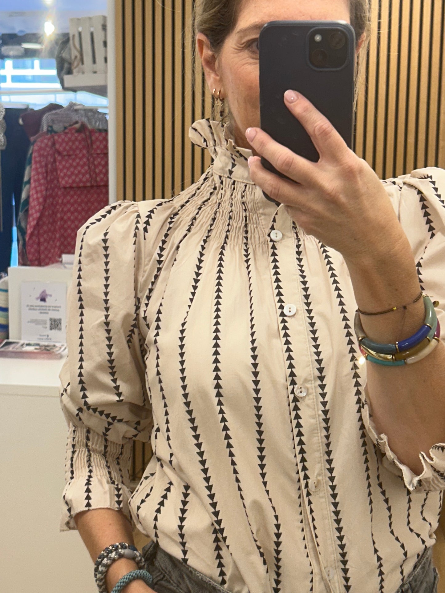 Camisa Mariola Estampada - Cruda